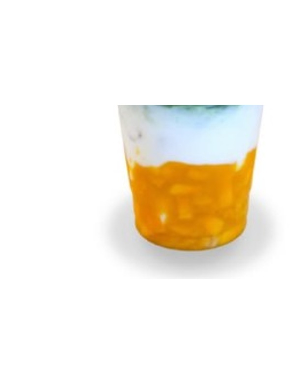 Mango Cloud Matcha layered pour