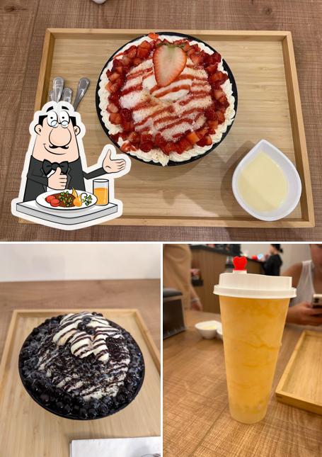 Drinks and bingsu at Winter Bear